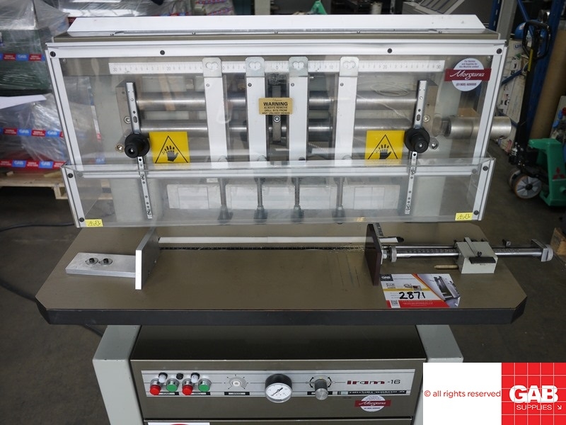 Used Other Machinery iram 16 four headed paper drill with safety guards